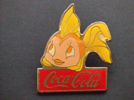 Coca Cola ,Cleo (Gepetto's goudvis uit Pinocchio van Disney) geel